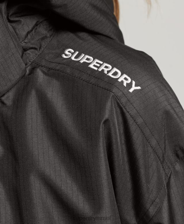 il Superdry נשים מעיל sd-windcheater שָׁחוֹר 4LX2Z3557 הַלבָּשָׁה