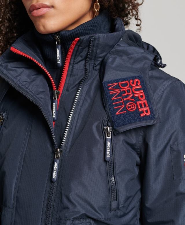 il Superdry נשים מעיל הרים sd-windcheater חיל הים 4LX2Z3558 הַלבָּשָׁה