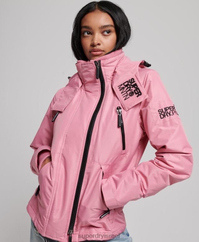 il Superdry נשים מעיל הרים sd-windcheater וָרוֹד 4LX2Z3833 הַלבָּשָׁה