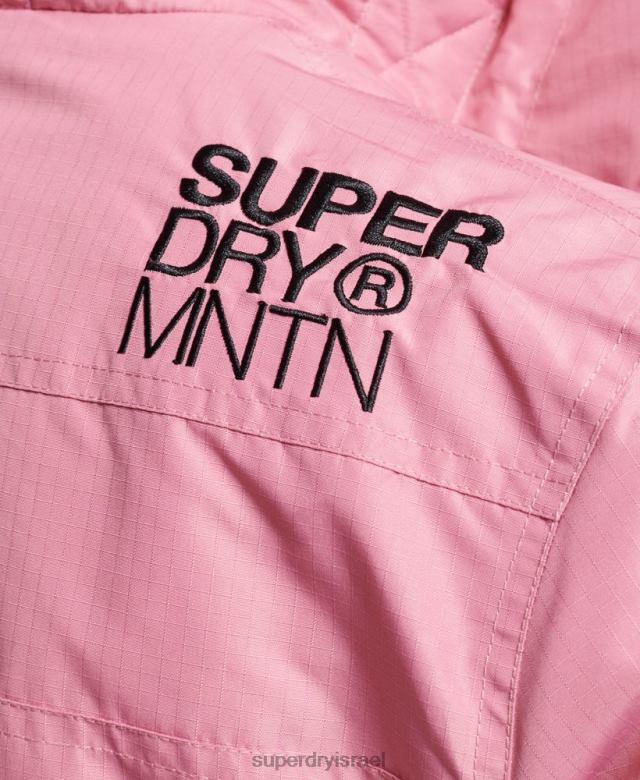 il Superdry נשים מעיל הרים sd-windcheater וָרוֹד 4LX2Z3833 הַלבָּשָׁה