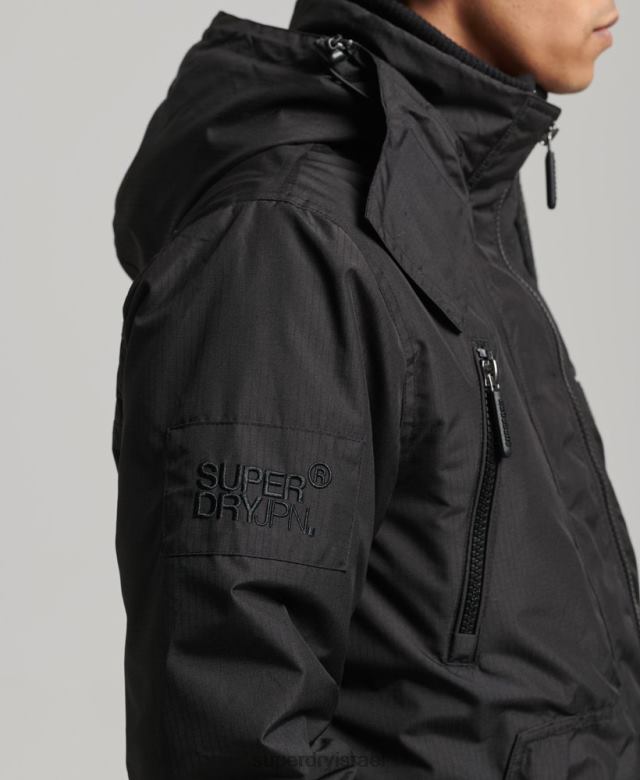 il Superdry גברים מעיל הרים sd windcheater שָׁחוֹר 4LX2Z924 הַלבָּשָׁה