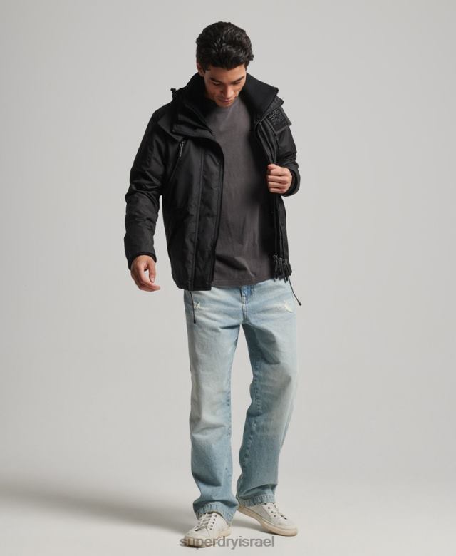 il Superdry גברים מעיל הרים sd windcheater שָׁחוֹר 4LX2Z924 הַלבָּשָׁה