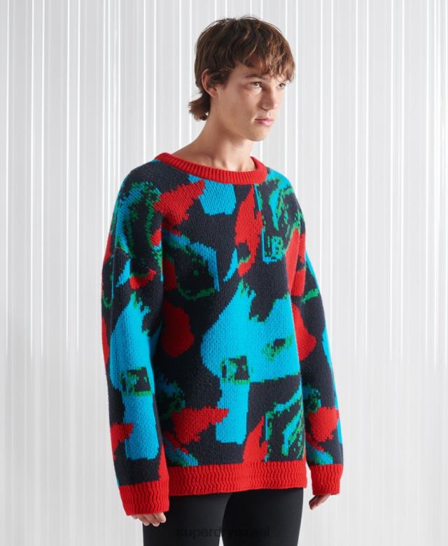 il Superdry גברים מהדורה מוגבלת sdx football camo jumper רַב 4LX2Z5350 הַלבָּשָׁה