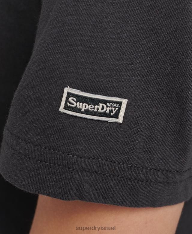 il Superdry נשים חולצת טריקו גרפית של suika שָׁחוֹר 4LX2Z2644 הַלבָּשָׁה