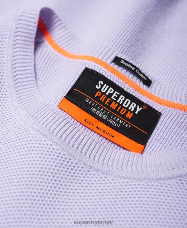 il Superdry גברים מגשר צוות של supima כותנה סָגוֹל 4LX2Z1368 הַלבָּשָׁה