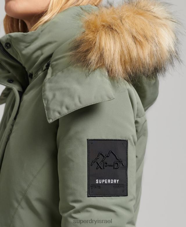 il Superdry נשים מעיל פארקה של xpd everest חָקִי 4LX2Z3655 הַלבָּשָׁה