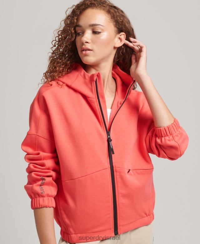 il Superdry נשים קפוצ'ון zip קוד טק אלמוג 4LX2Z5888 הַלבָּשָׁה